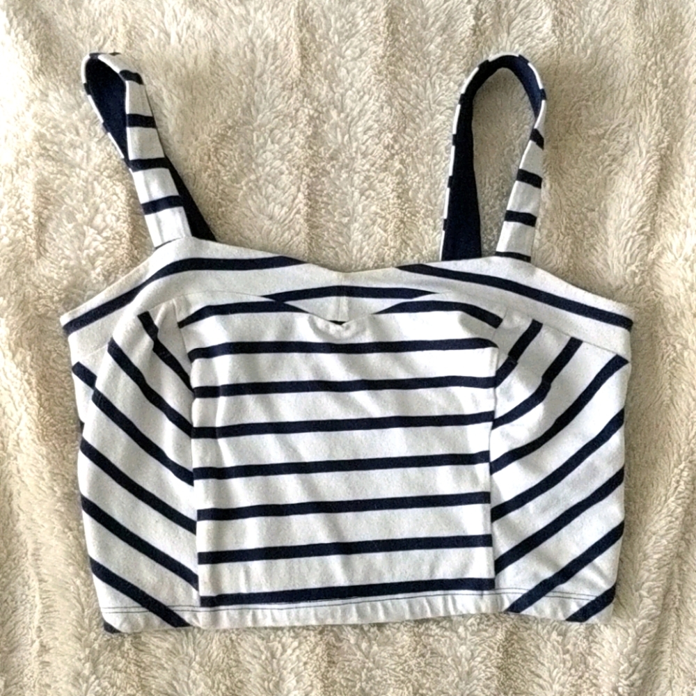 Pin-up Nautical style crop top Forever 21